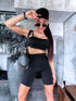 Slimming shorts with EXTRA high waist - black